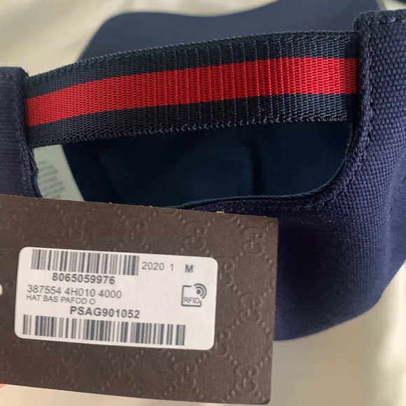 Gucci Hat Bas Pafod Baseball Cap Blue - Picture 4 of 4
